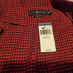 Men's Button Up Polo Shirt XXL